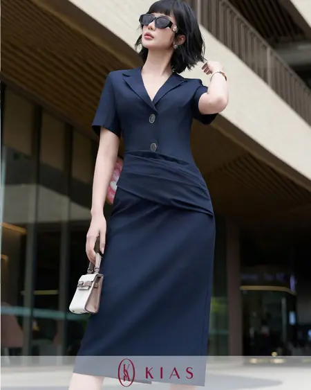 Đầm vest Navy tôn dáng – L20